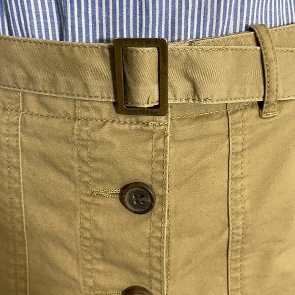 Tommy Hilfiger Button Down Skirt preppy Y2K with belt khaki - Picture 9 of 13